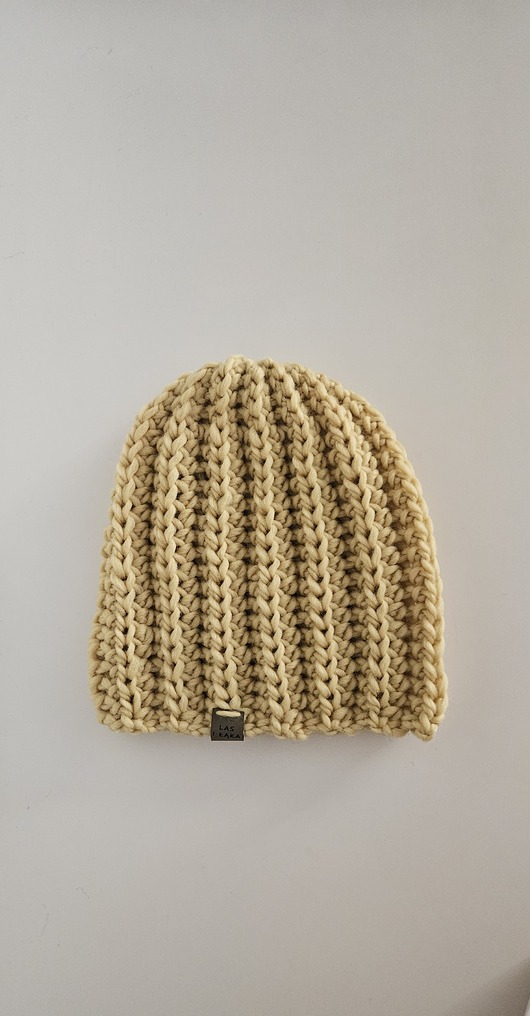 czapki damskie Żółta Czapka wełniana