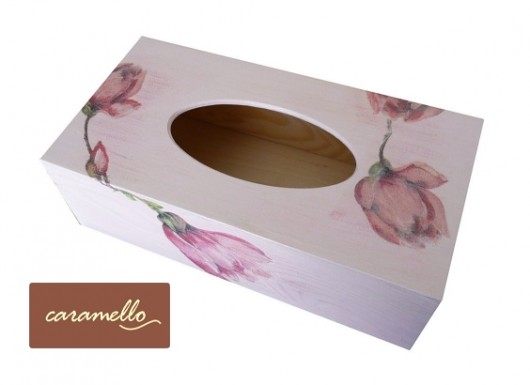Pudełko na chusteczki SEN O MAGNOLIACH caramello