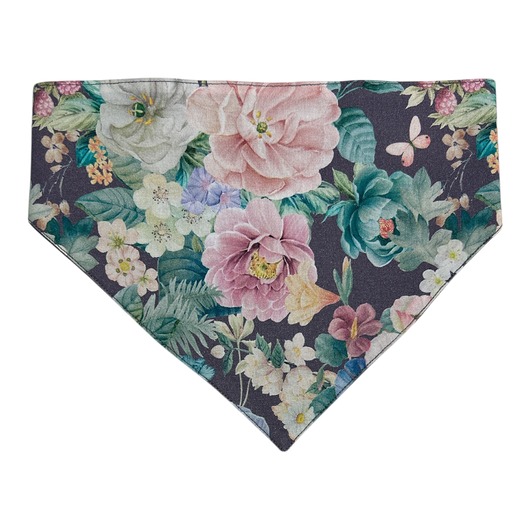 ubranka dla zwierząt Bandana dla psa na gumce rozmiar L Kwiaty (48-54 cm)