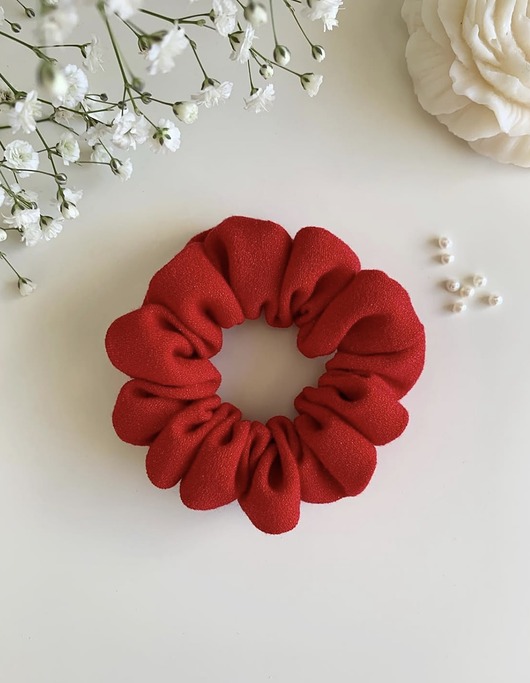gumki do włosów Czerwona scrunchie Juicy Red