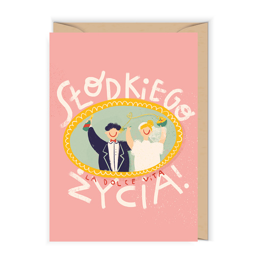 kartki okolicznościowe - wydruki Kartka ślubna Słodkiego życia
