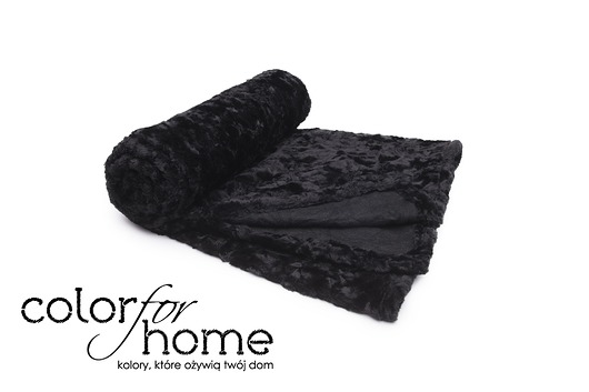 Koc/pled Karakuł  azjatycki  –  Black Color For Home