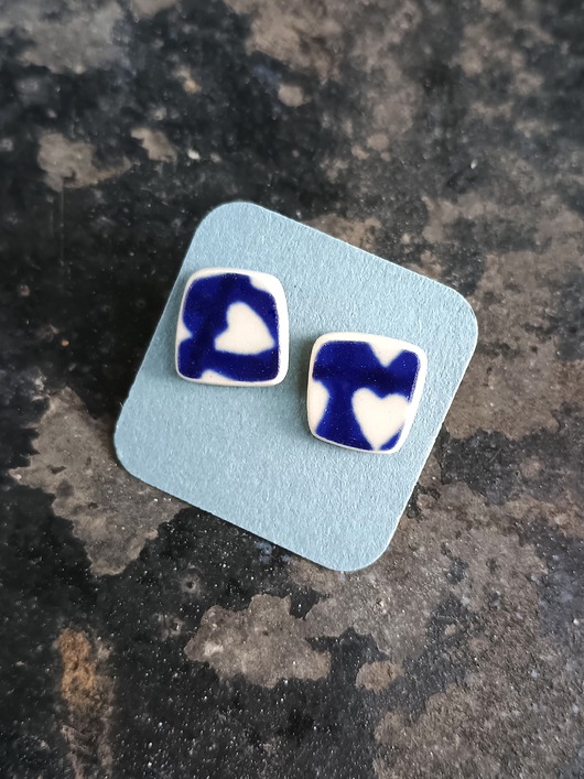 kolczyki ceramiczne Kolczyki ceramiczne Bolesławiec