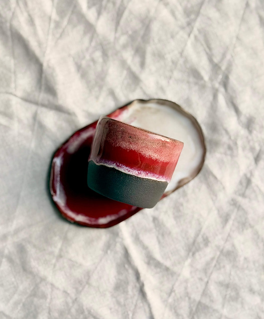 kubki Zestaw espresso: czarka ze spodkiem