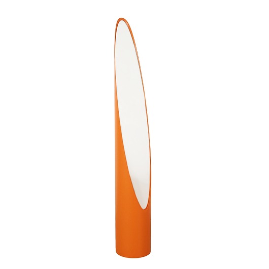 lustra stojące i wiszące Lustro Lipstick pomarańczowe, włoski design, lata 70, Rodolfo Bonetto