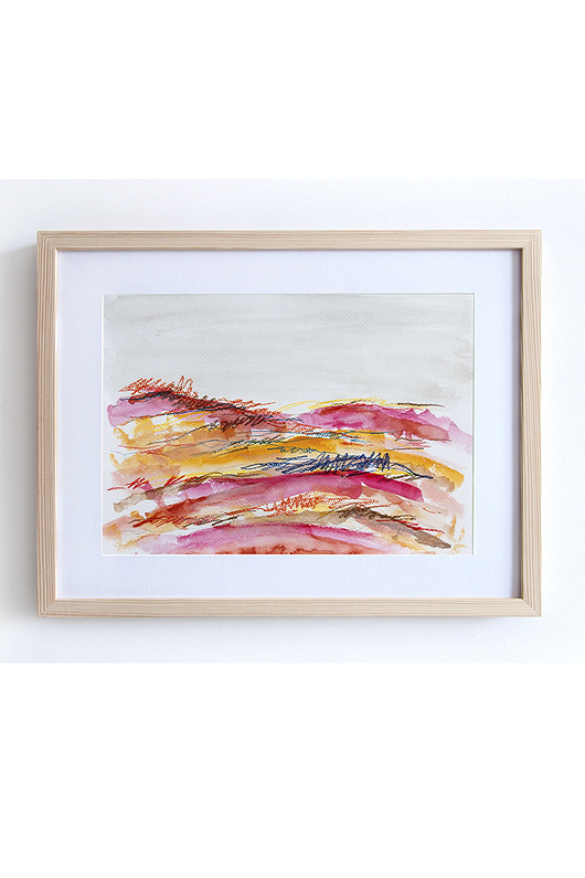 obrazy ORYGINAŁ - PEJZAŻ NO.18 - 21 cm x 30 cm