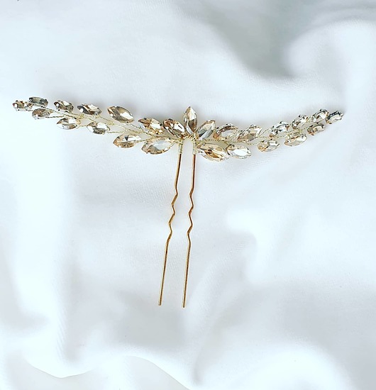 Ślubne ozdoby do włosów Delikatny grzebyk ślubny