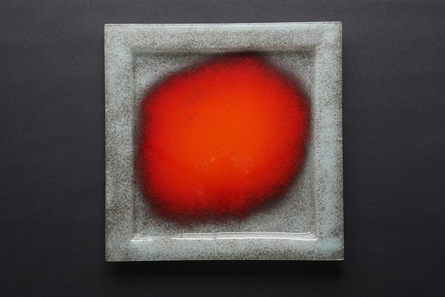 patery i talerze PATERA KWADRATOWA WULKAN  BIAŁY 35 CM X 35 CM