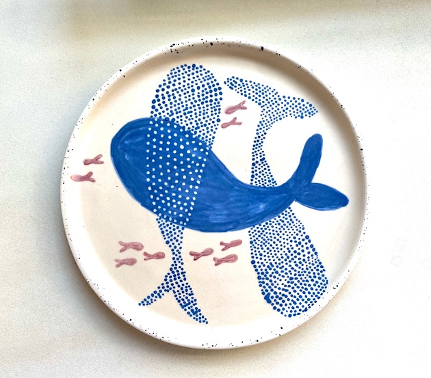 Talerzyk Wieloryby Misa Pracownia Ceramiczna