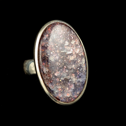 pierścionki srebrne Pierścionek baśniowy iolite & sunstone