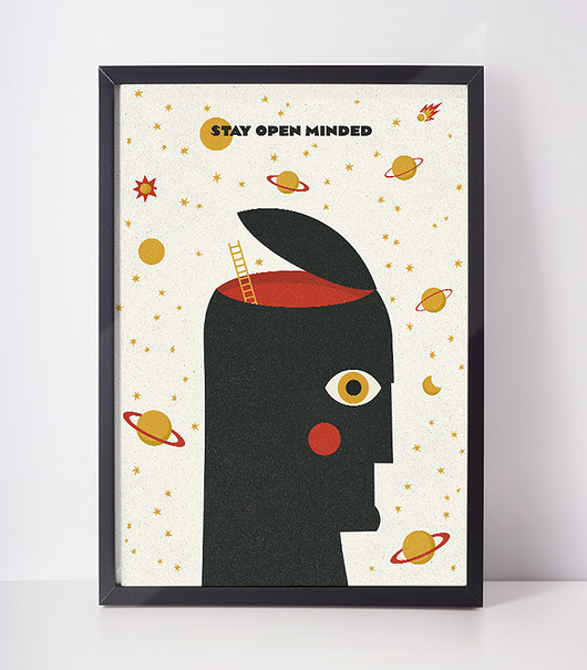 plakat | stay open midned | a3 Klawe Rzeczy