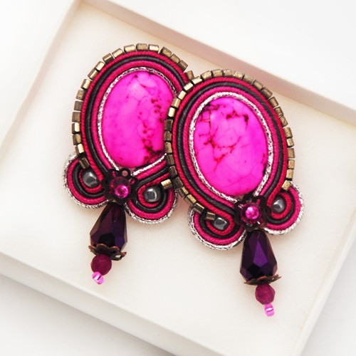 Pink soutache Artspirale