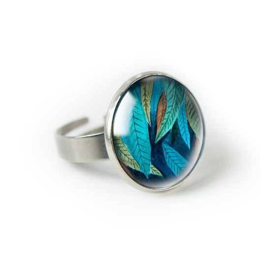JUNGLE LEAF pierścionek muamua design