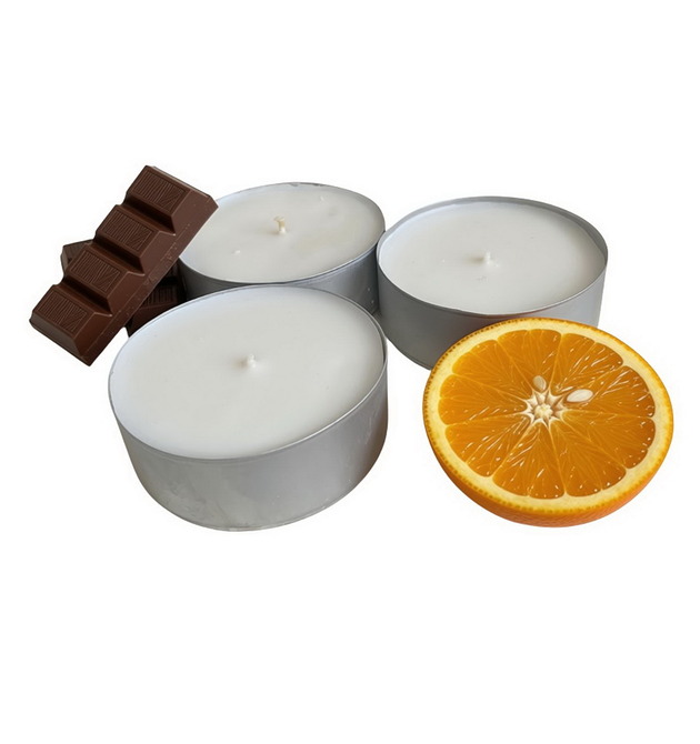 świeczniki i świece XXL Chocolate Orange 3 szt. tealight 105g- wosk sojowy (dostępne inne zapachy)