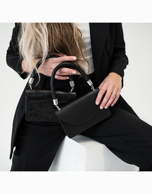 torebki do ręki Pelee - mała czarna torebka