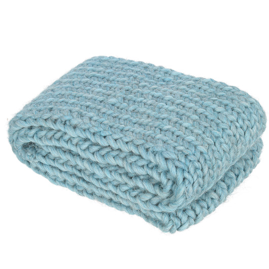 szale damskie Peruvian scarf light blue