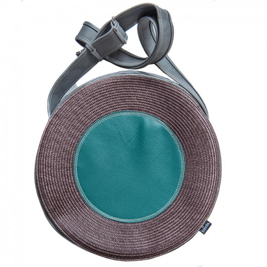 round xxl brąz-turkus KOPERSKA