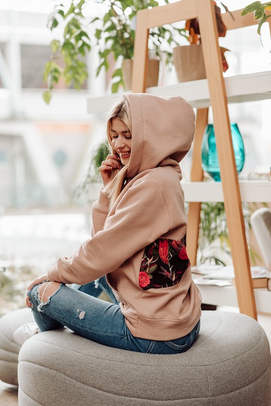 bluza z kapturem damska Bluza Clasic kangurka
