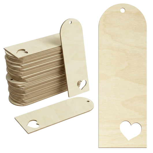 zakładki do książek Zakładki do Książek Drewniane 10SZT ze Sklejki dla Dzieci do Malowania DIY