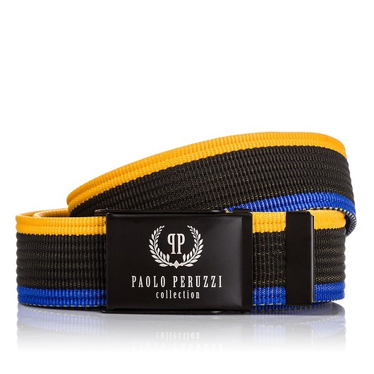 paski męskie KOLOROWY PASEK PARCIANY PAOLO PERUZZI PW-07-105 CM