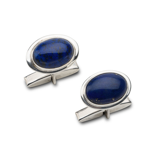 biżuteria męska Spinki do koszuli z lapis lazuli