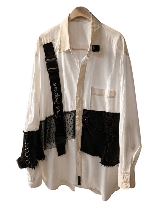 koszule damskie Free Purpose Upcycled Wólczanka Shirt One of One S-XL