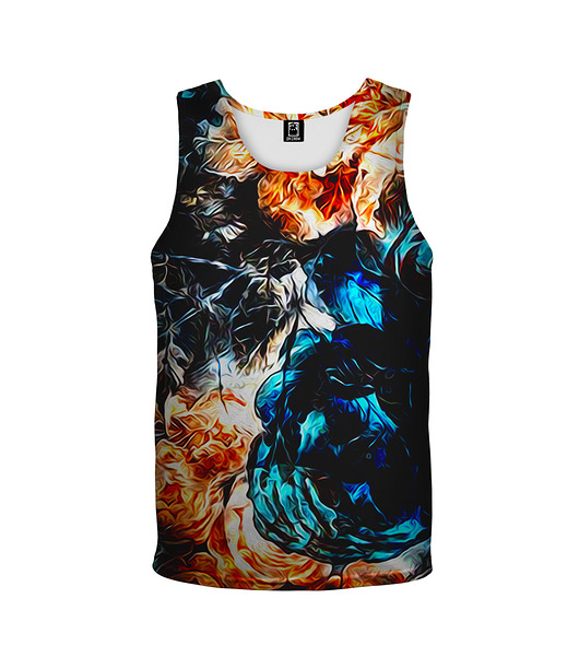 t-shirty dla chłopców Bokserka Top Boy DR.CROW Akwarel Flowers