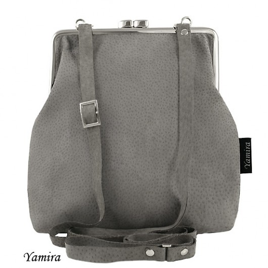 Torebka :: grey leather mini :: yamira