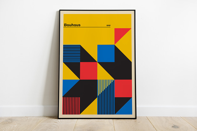 grafiki i ilustracje Bauhaus - plakat wystawowy