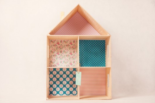 ECO DOMEK DREWNIANY dla LALEK SCHABBY CHIC styl tralala studio