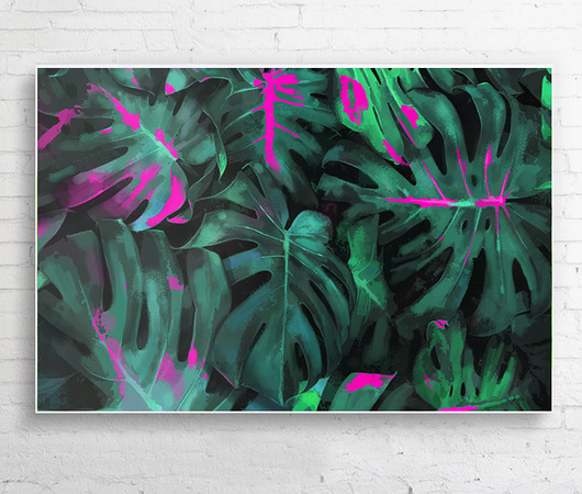 obrazy OBRAZ NA PŁÓTNIE "Monstera"
