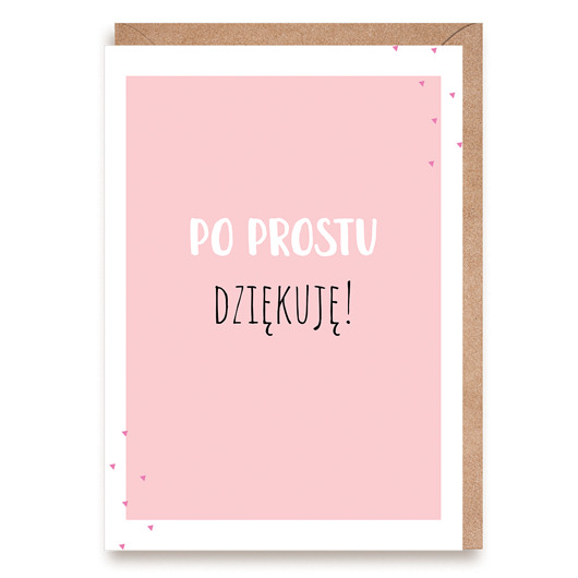 kartki okolicznościowe - wydruki Kartka z podziękowaniem - Po prostu dziękuję