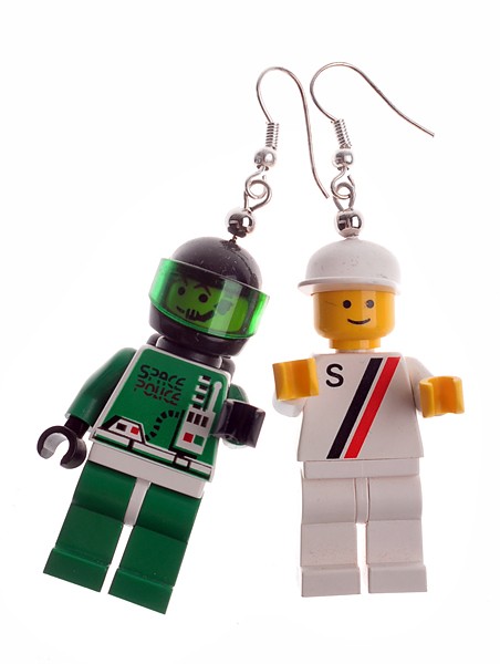 Kolczyki Lego Kosmonauci TWINS