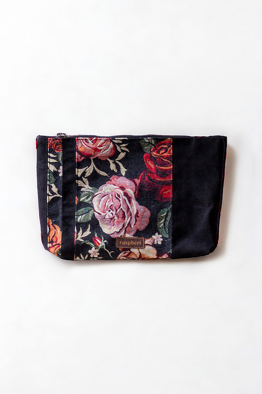 kosmetyczki Kosmetyczka podróżna w kwiaty Patchwork