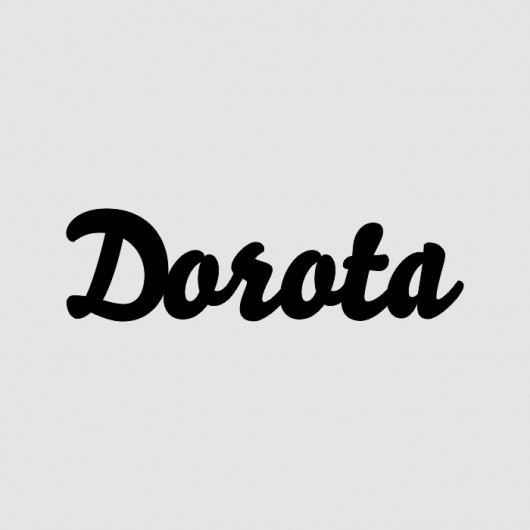 Napis Drewniany 3D DOROTA LOVINA PRINTS