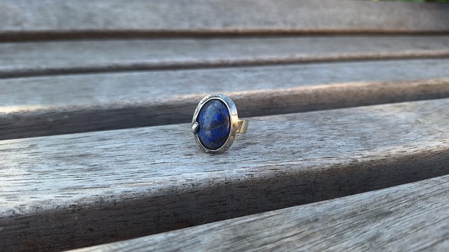 pierścionki - różne Lapis lazuli - pierścionek regulowany