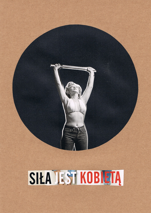 plakaty Siła jest kobietą - Kolaż - plakat - wydruk