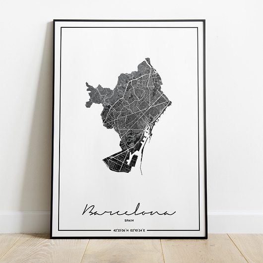 Plakat Miasto - Barcelona Peszkowski Graphic