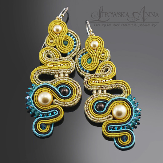 kolczyki soutache Kolczyki sutasz 659