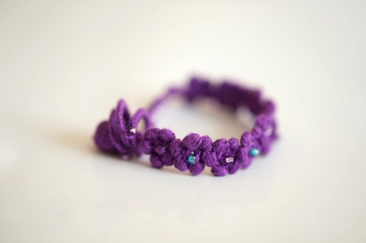 Bransoleta Silk Flower HERBE DESIGN