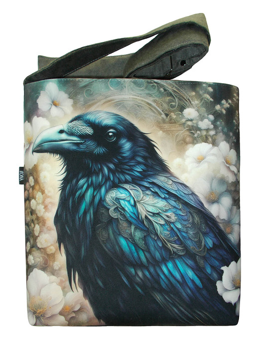 torby na ramię Kruk i kwiaty