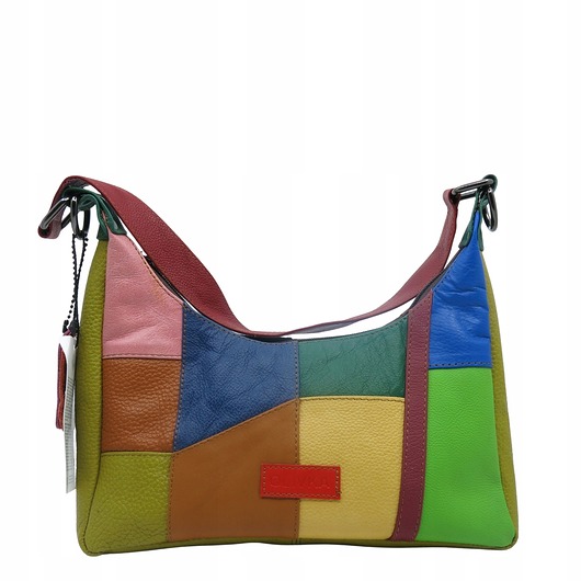 torby na ramię Torebka damska na ramię kolorowa skórzana wygodna zero waste OLIVKA