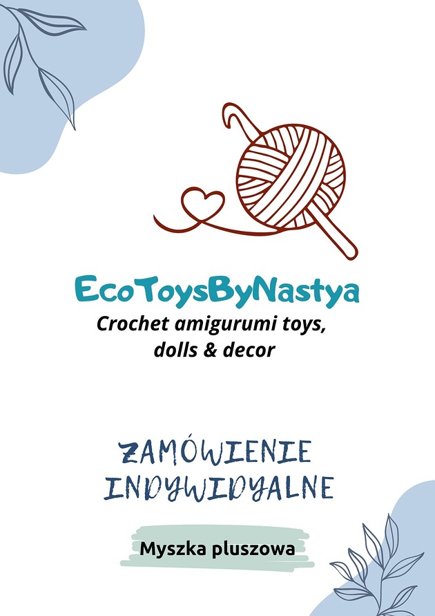 misie i maskotki Zamówienie indywidualne myszka pluszowa