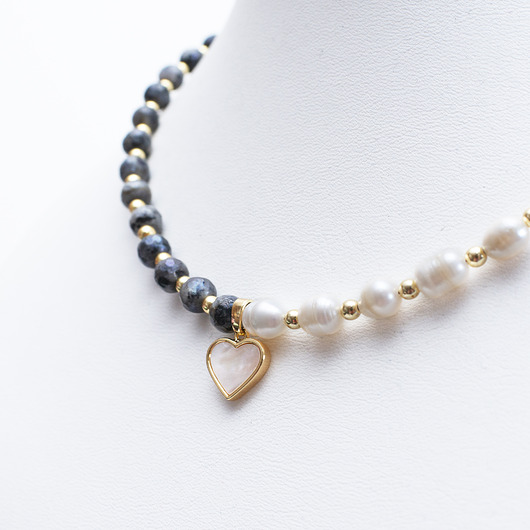 naszyjniki - inne Naszyjnik "Mirabella" - Serce i Intuicja