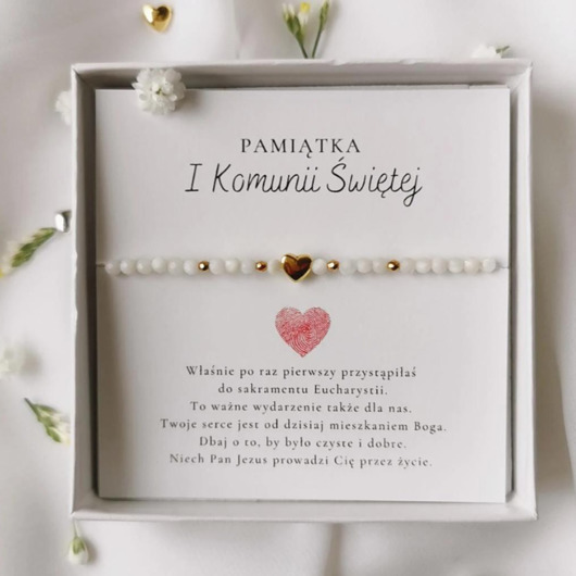komunia - pozostałe Bransoletka na I Komunię Świętą