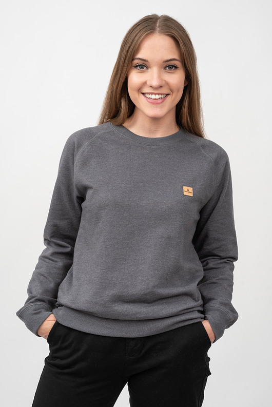 Bluza z recyklingu szara tree rebel