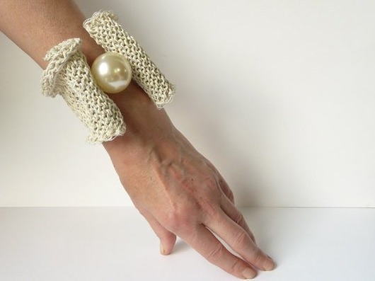 bransoletki z kamieni naturalnych Bransoletka ze sznurka lnianego