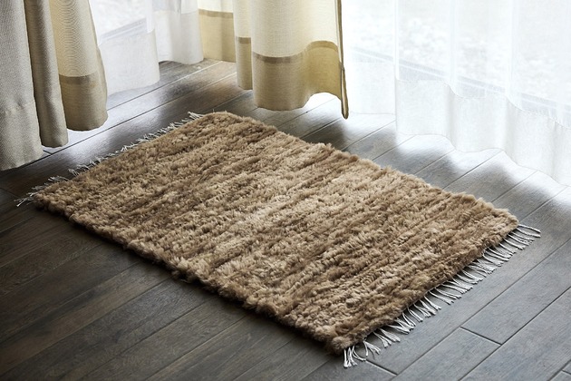 dywany Dywan naturalny tkany owcza skóra handmade beż