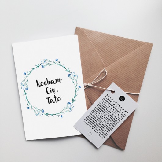 Kartka KOCHAM CIĘ, TATO beleco