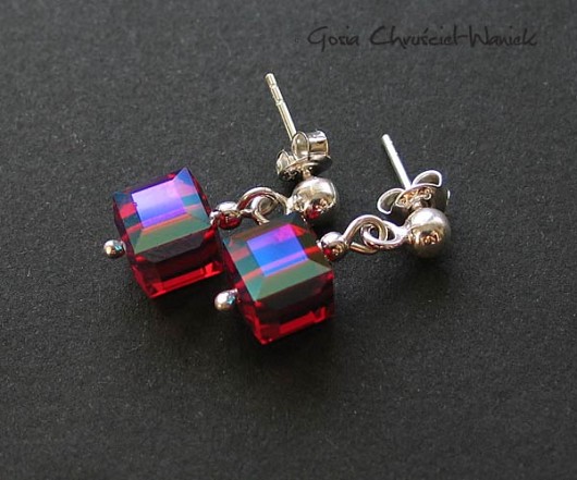 kryształ Swarovski - kostki Gosia Chruściel-Waniek